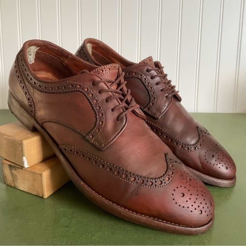 Officine Creative VAUTIER Hand Made Wingtip Brogues in Cognac Leather *Italy*